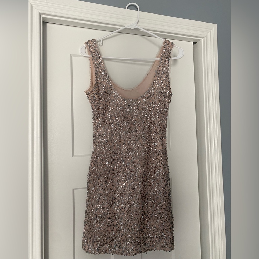 Zara trafaluc sequin cocktail dress